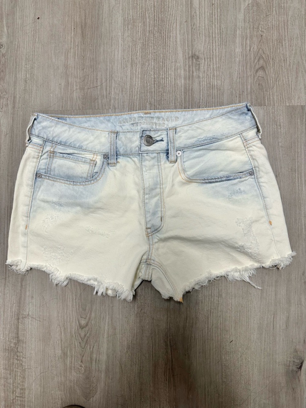 American Eagle Outfitters Button-Up Denim Cutoff Shorts 6